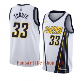 Indiana Pacers Trikot Myles Turner 33 2018-19 Nike Weiß Swingman - Herren